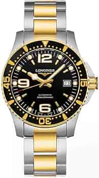 LONGINES ゴールド ブラック 腕時計　９日まで出品 Amazon.co.jp: ロンジンハイドロコンクエスト自動ブラックダイヤル41mm
